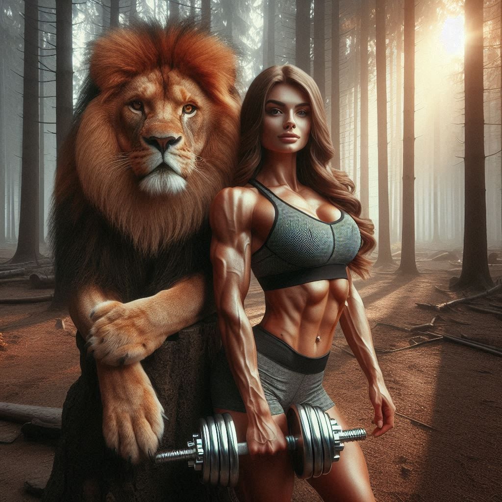 lion & sportman fitnness girl (59)