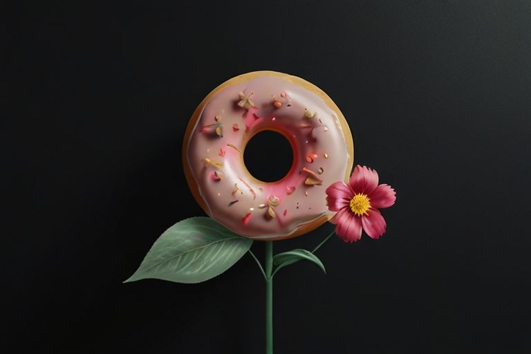 Default_a_flower_blooms_and_a_golden_donut_is_inside_it_3