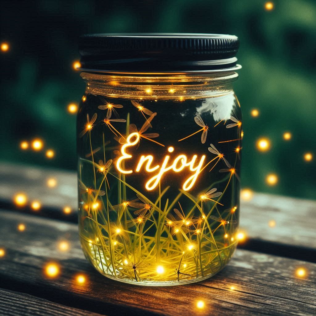 Enjoy Firefles in a Jar