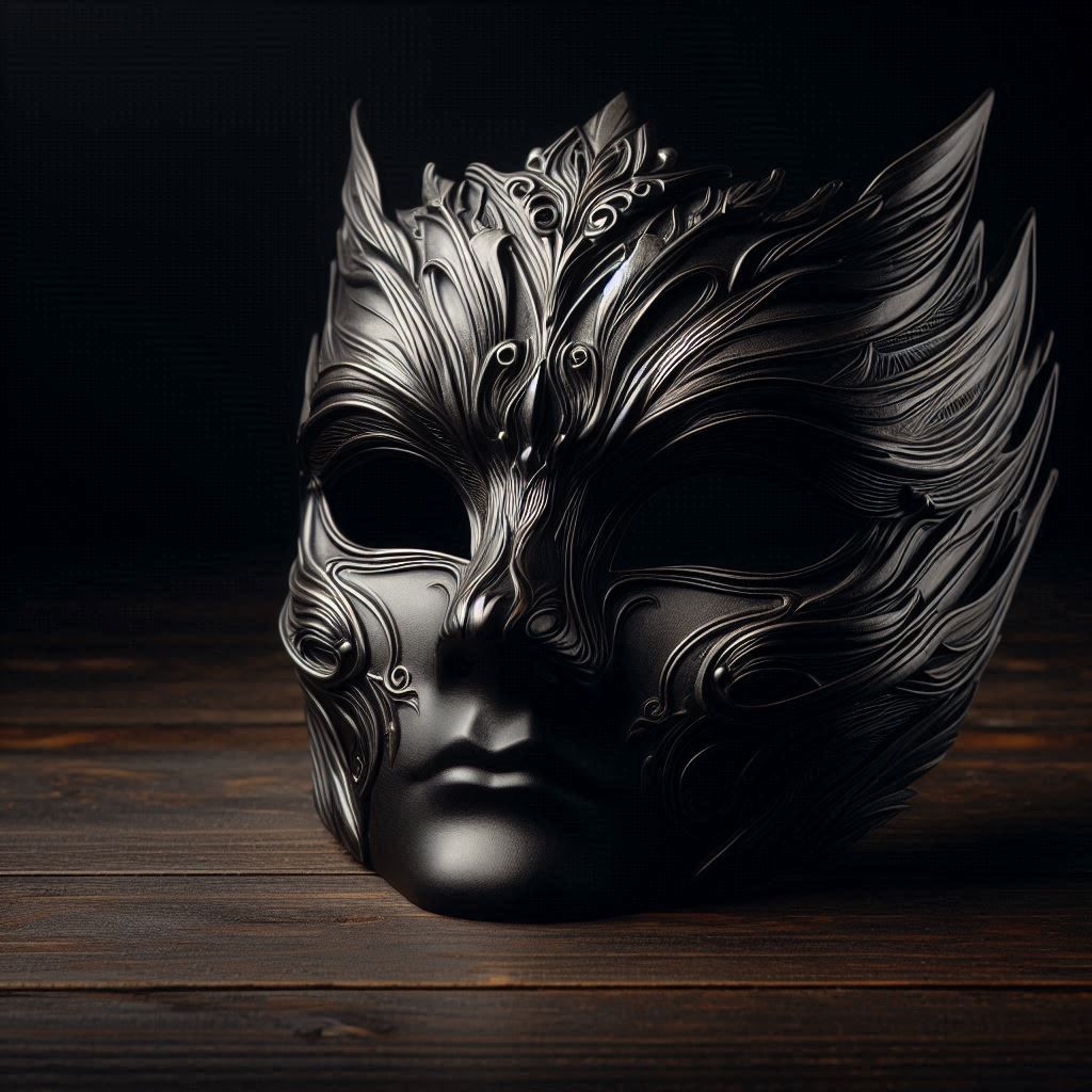 Elegant black mask