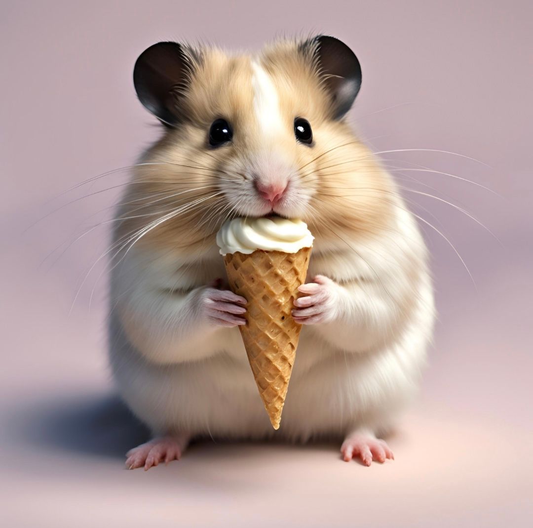 Loves ice cream hammy