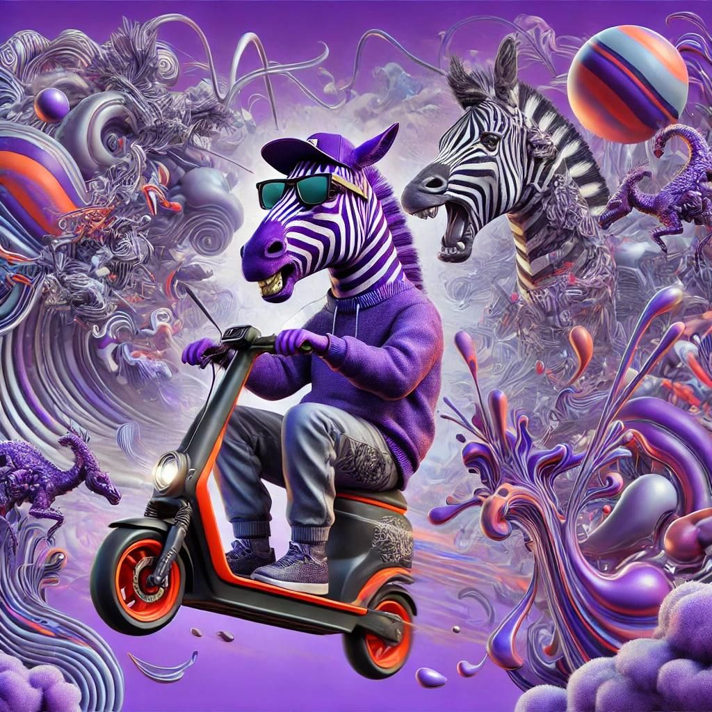 The Mad Ride of the Purple Zebra