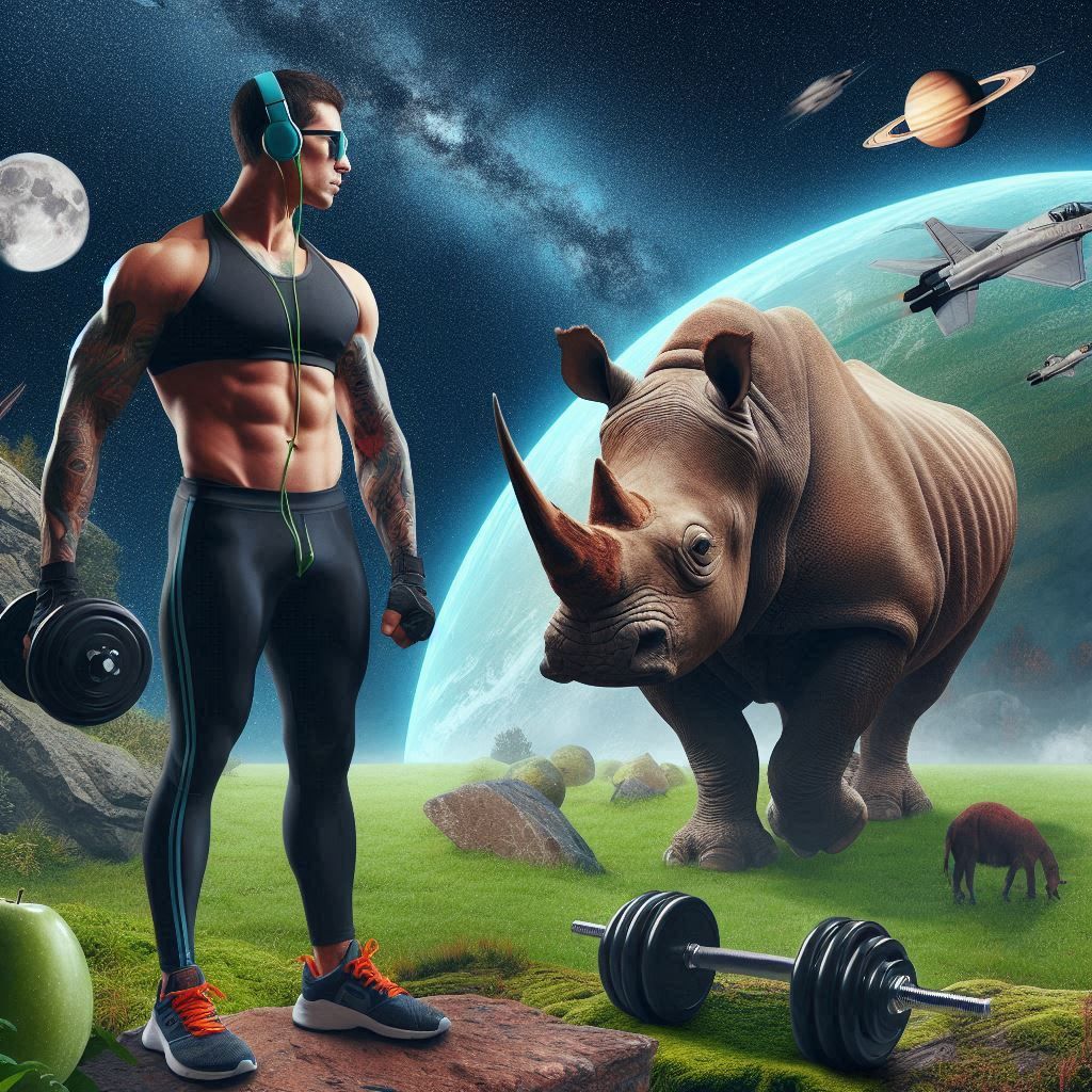 RHINO & FITNESS GIRL (7)