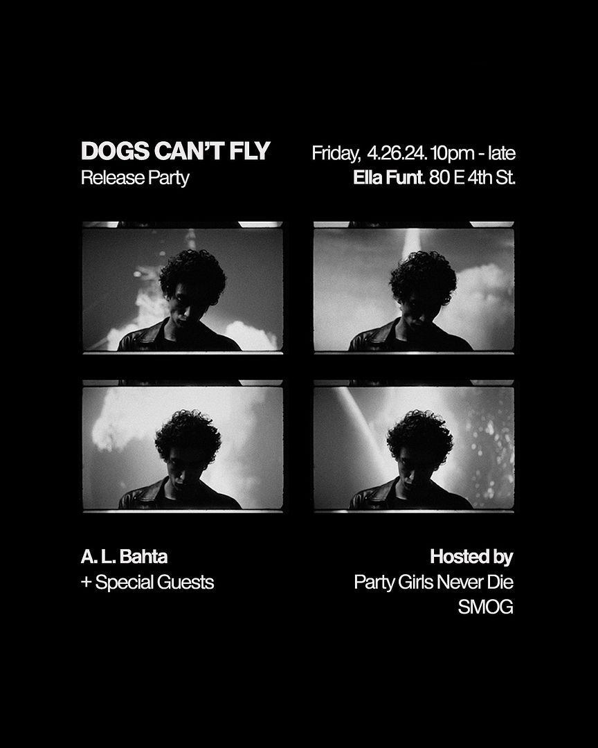 Dogs Can't Fly: Release Party Flyer