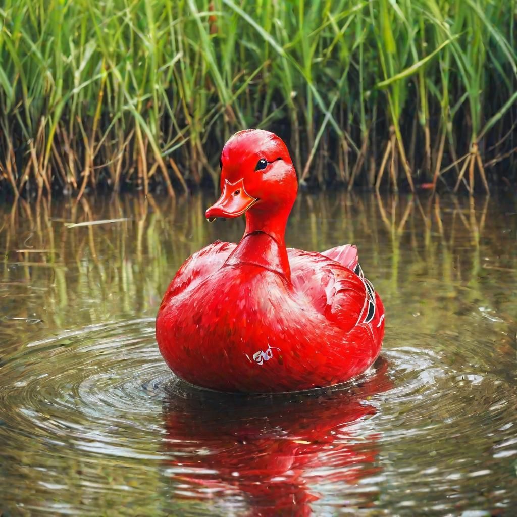 Enjoy with Red Duck