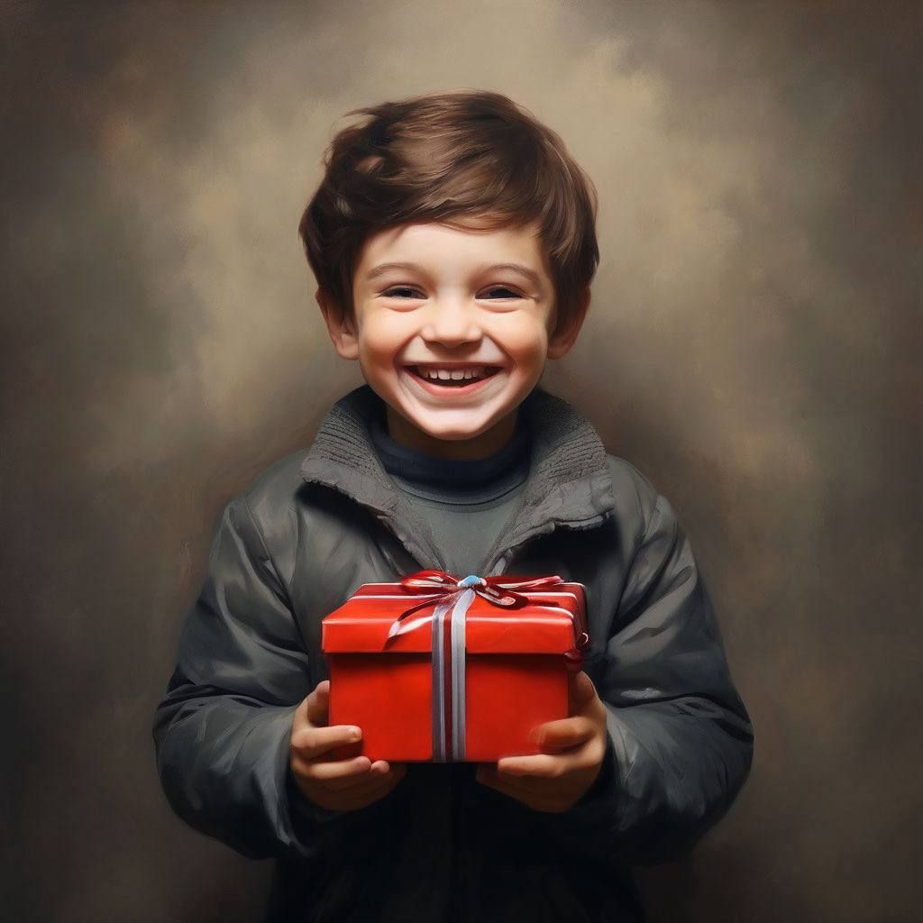 Boy with a gift