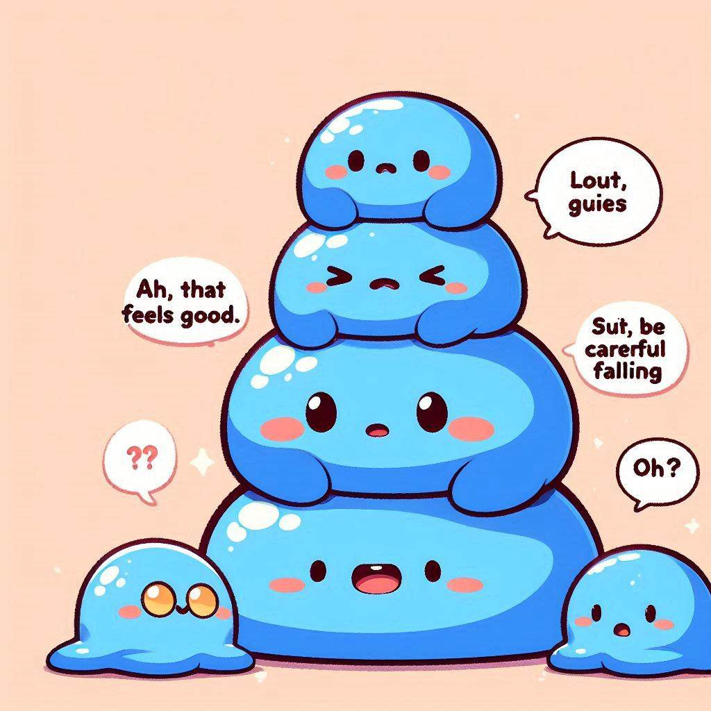 cute blue slime💙