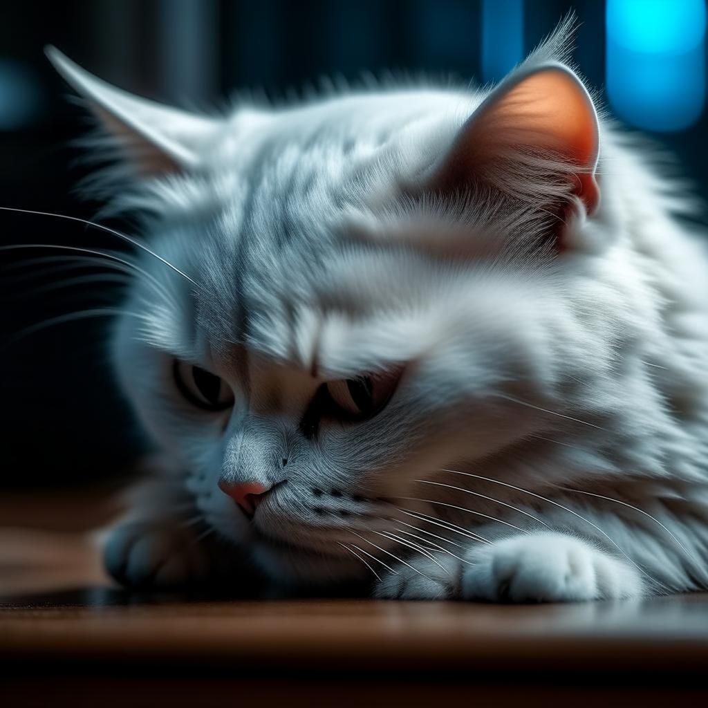 Sad cat