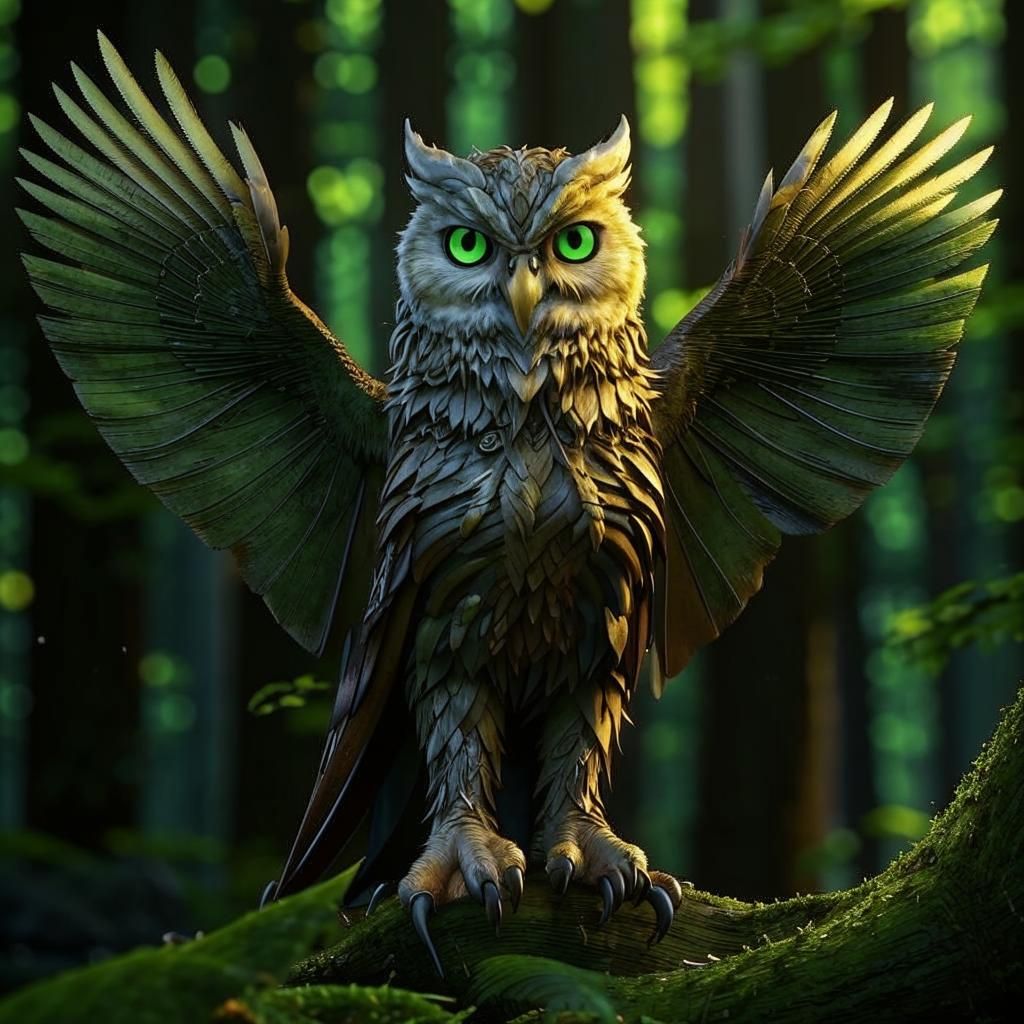 Futuristic owl