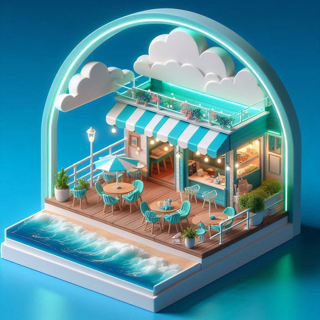 seaside cafe