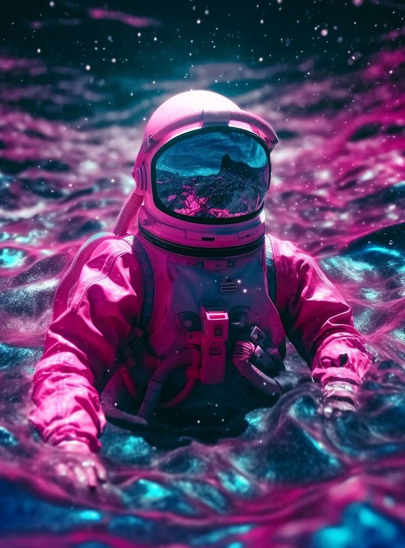 Space in pink