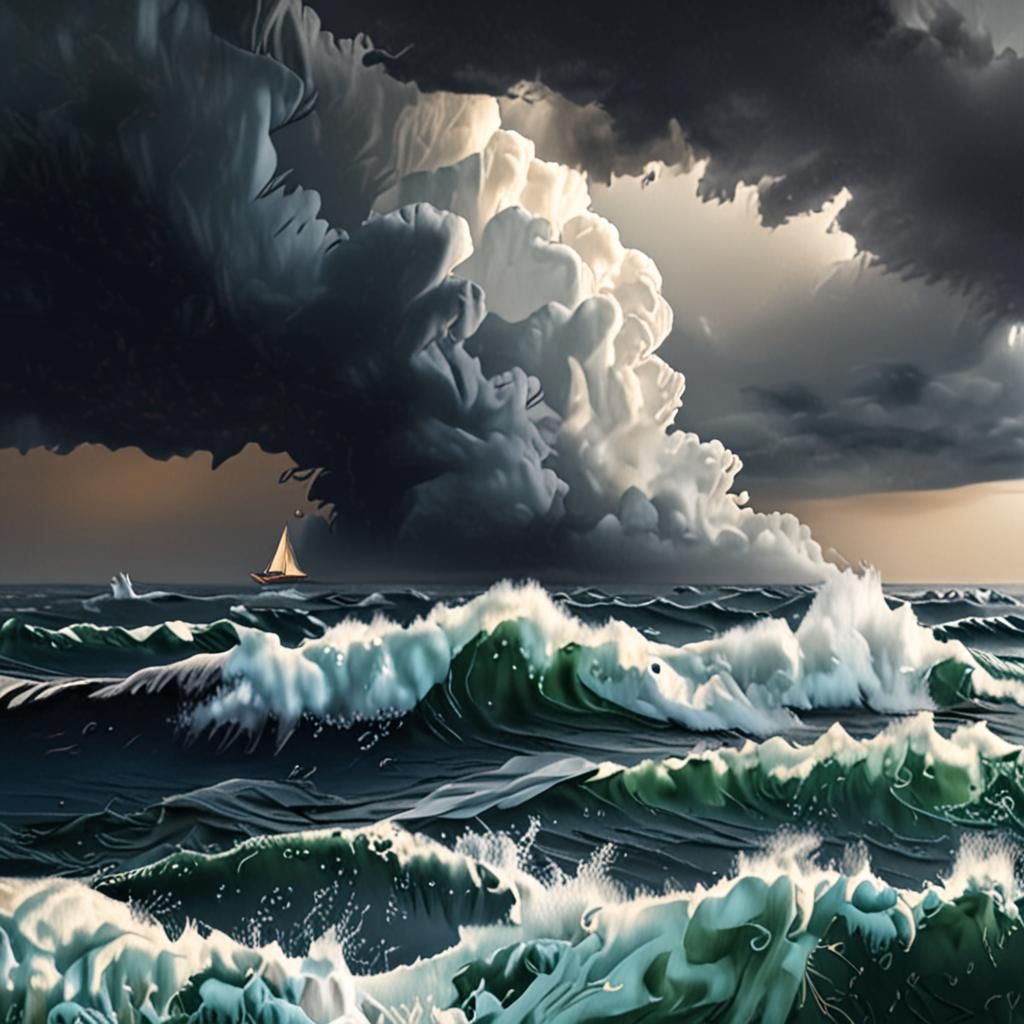 Storm at sea