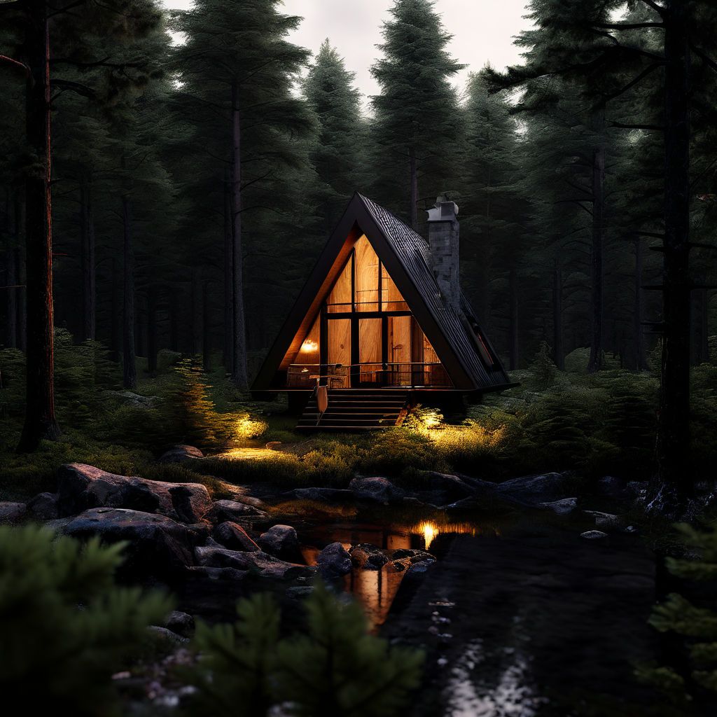 small house in the woods