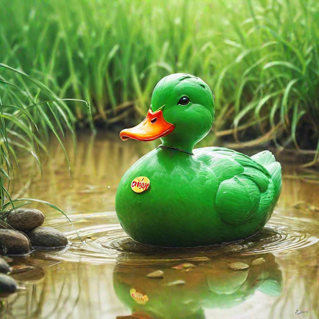 Enjoy with Green Duck