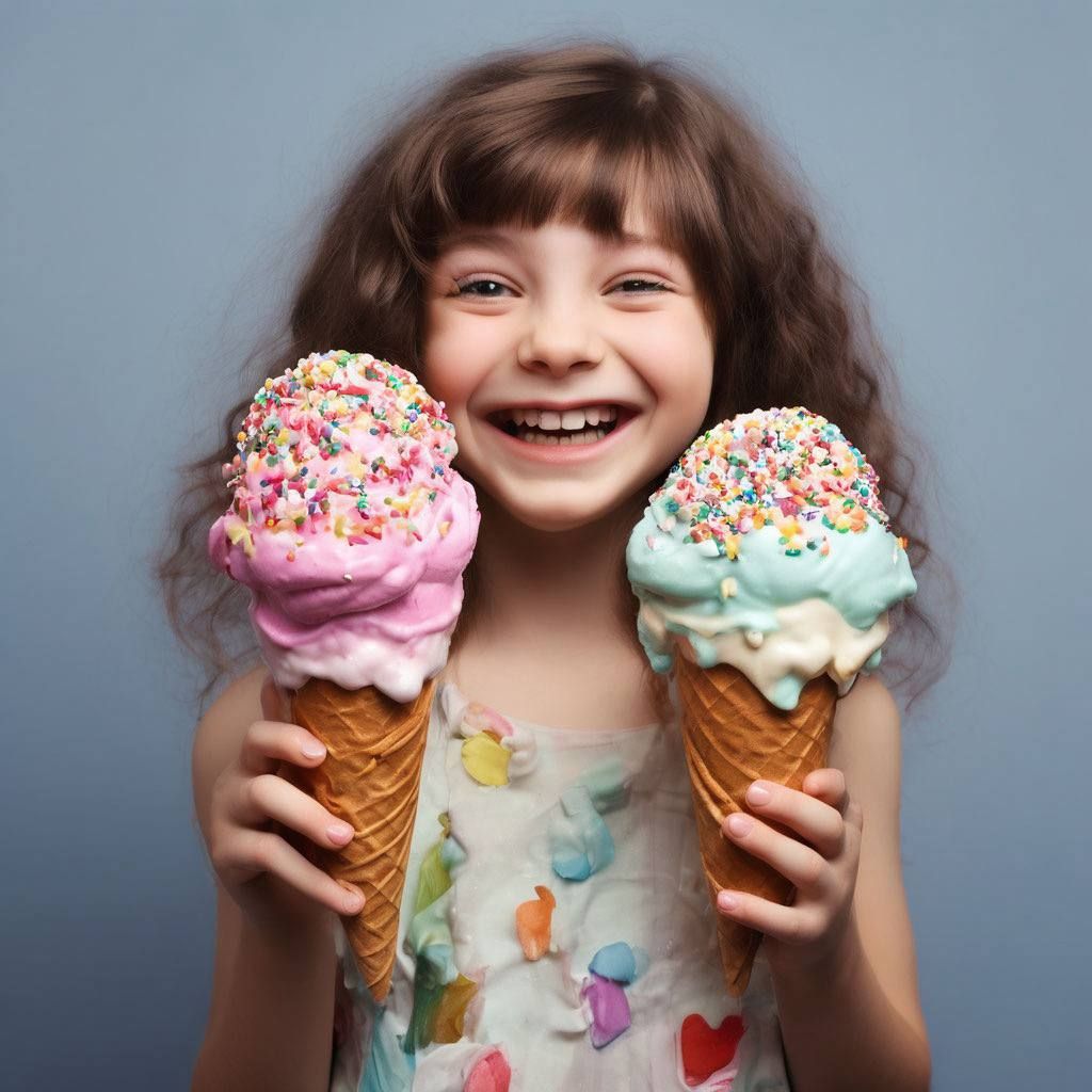 Girl with ice cream