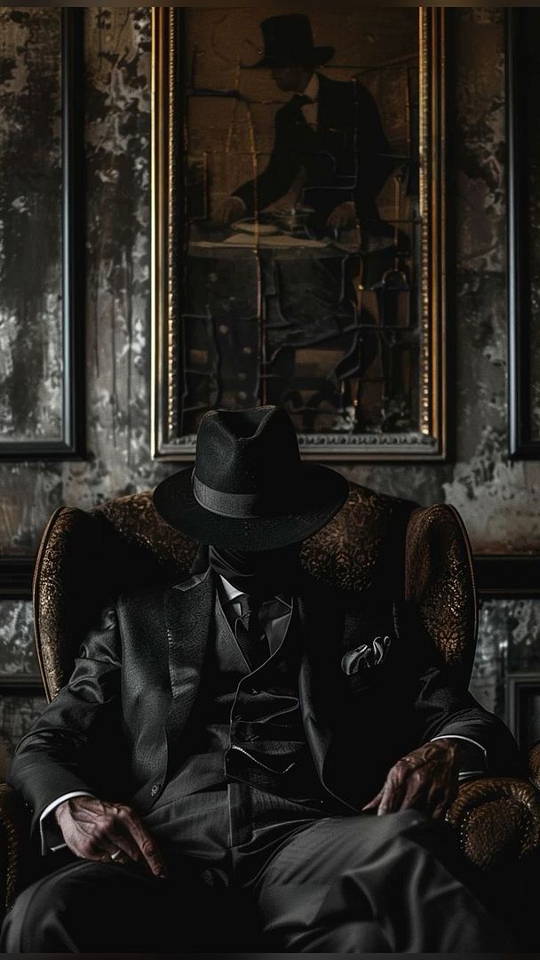 Mafia Boss _ Dark _ Moody _ Noir _ Peaky Blinders _ Luxury _ men’s Aesthetic _ Old Money