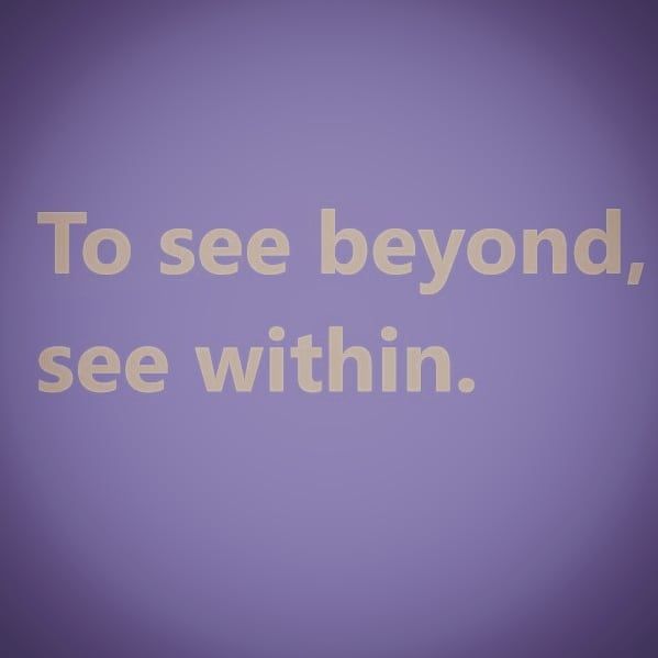 See beyond,