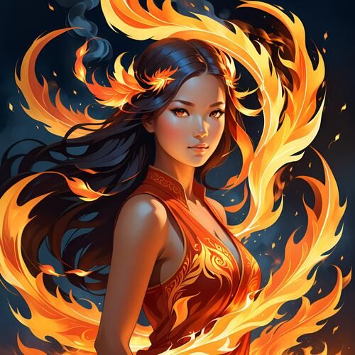 The girl on fire