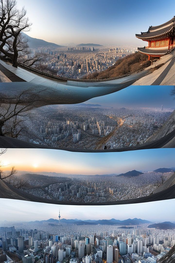 Panoramic view of Seoul