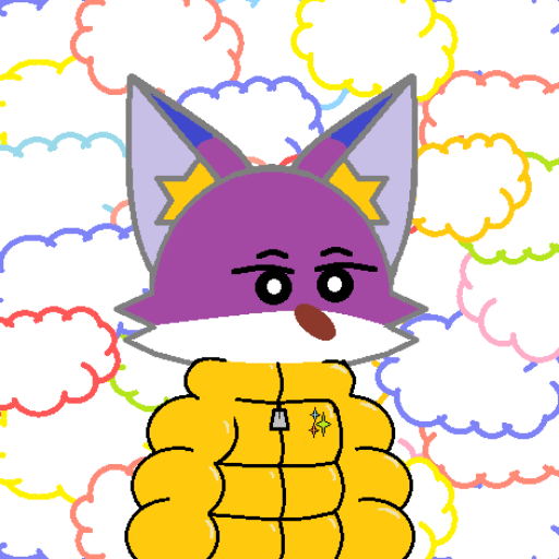 Purple Fox Clouds jumper