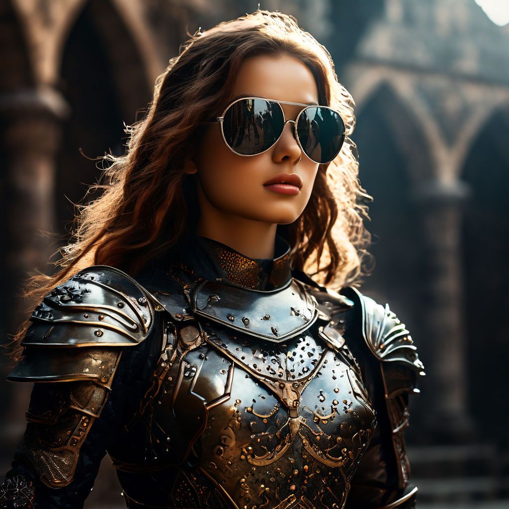 a girl with sunglasses