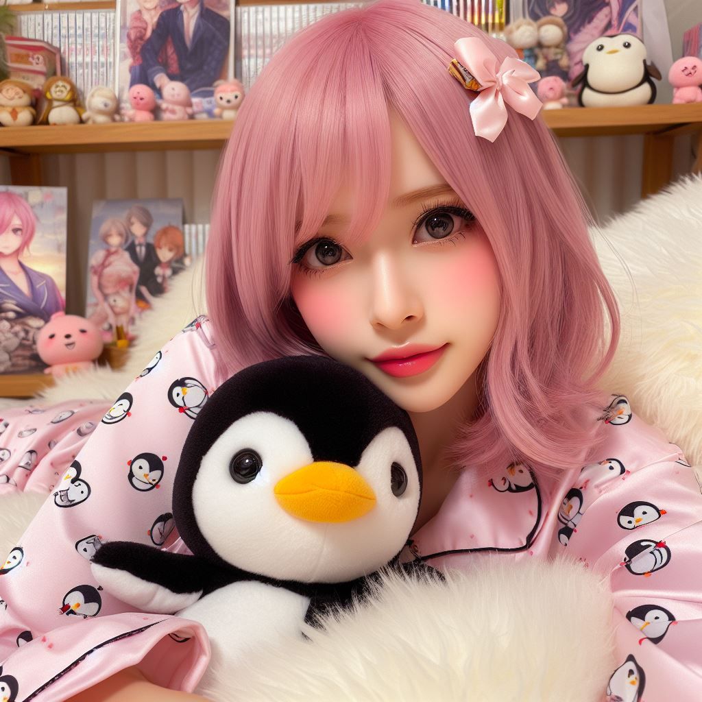 Penguin-loving girl