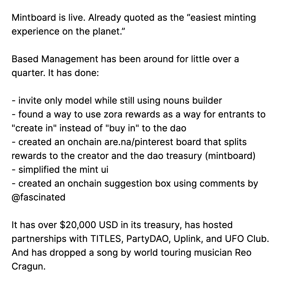 Mintboard is live