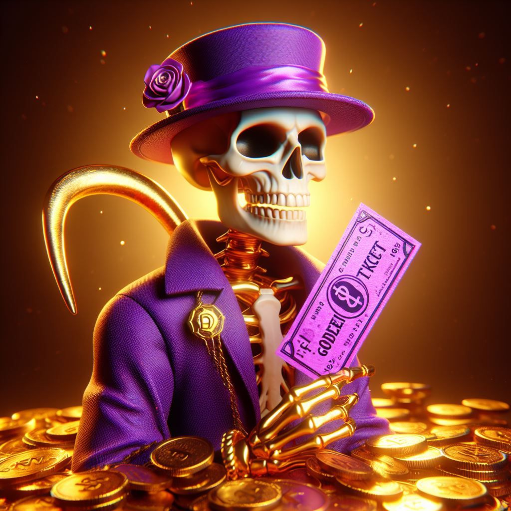 Skeleton Golden Ticket Degen #7