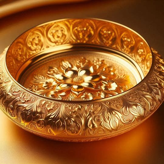 gold dish