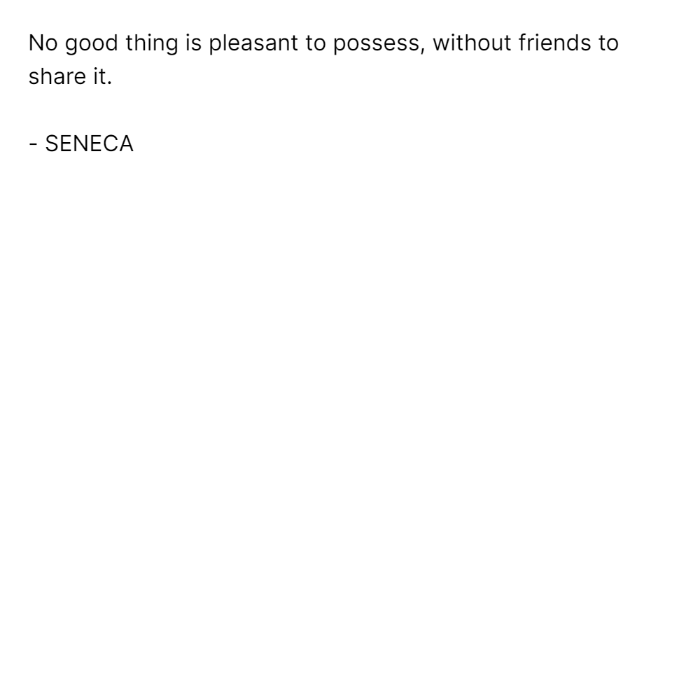 No good thing is pleasant to possess, without f...