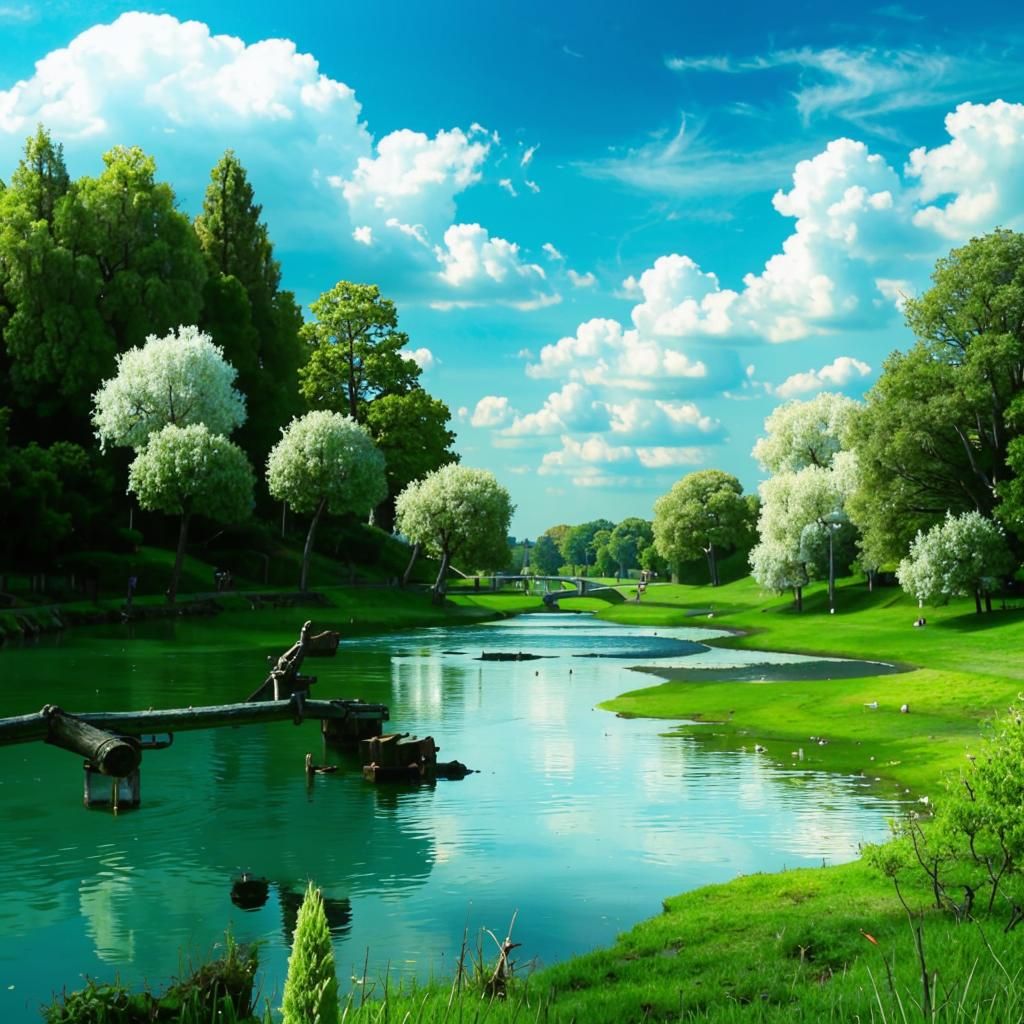 nature and river