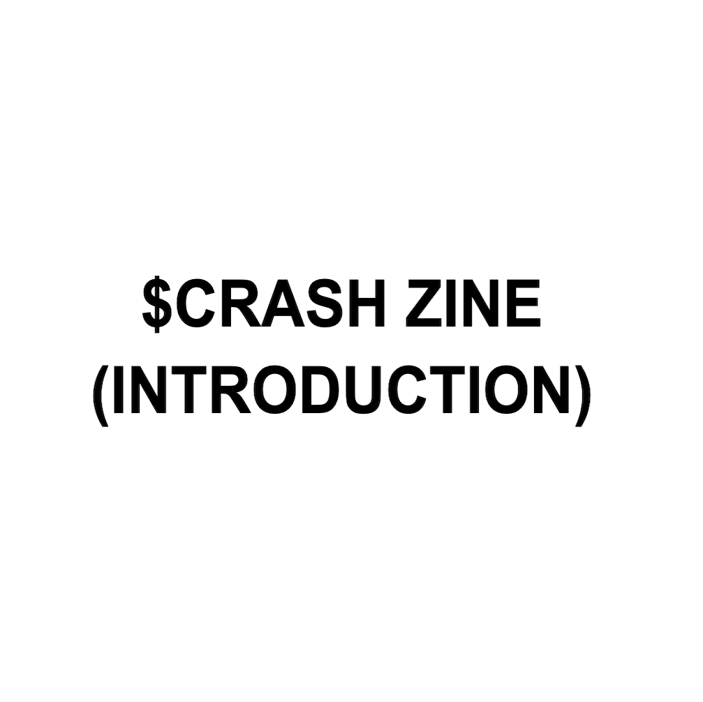 $CRASH ZINE (INTRODUCTION)