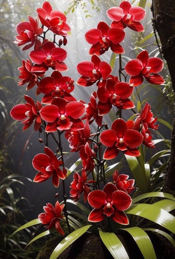 Red orchids2