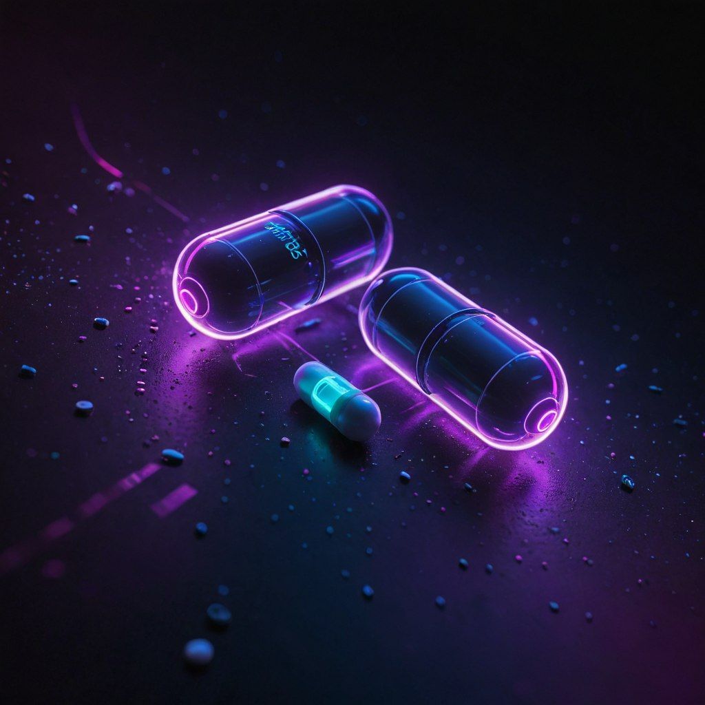 Neon space pills