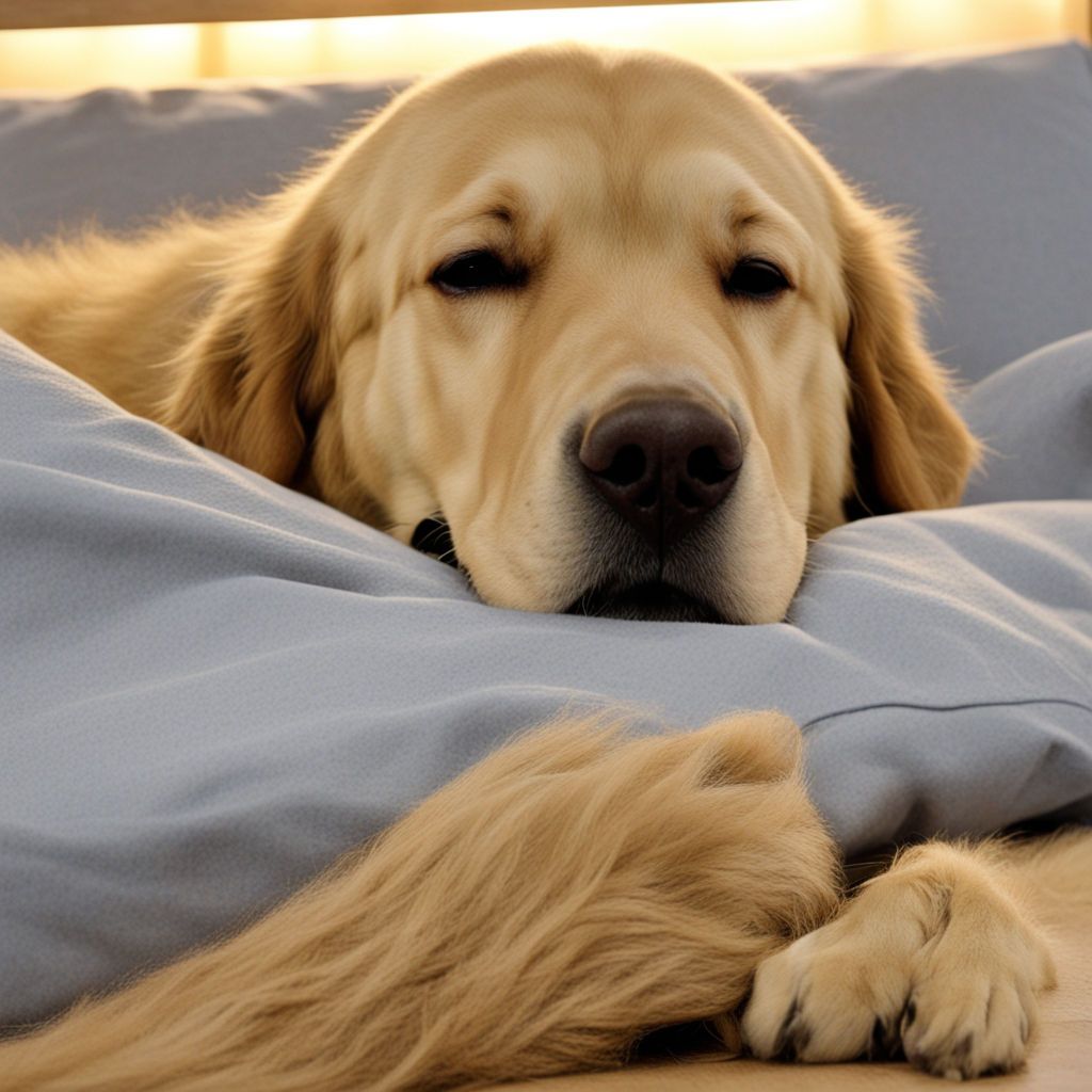 sleepy retriever