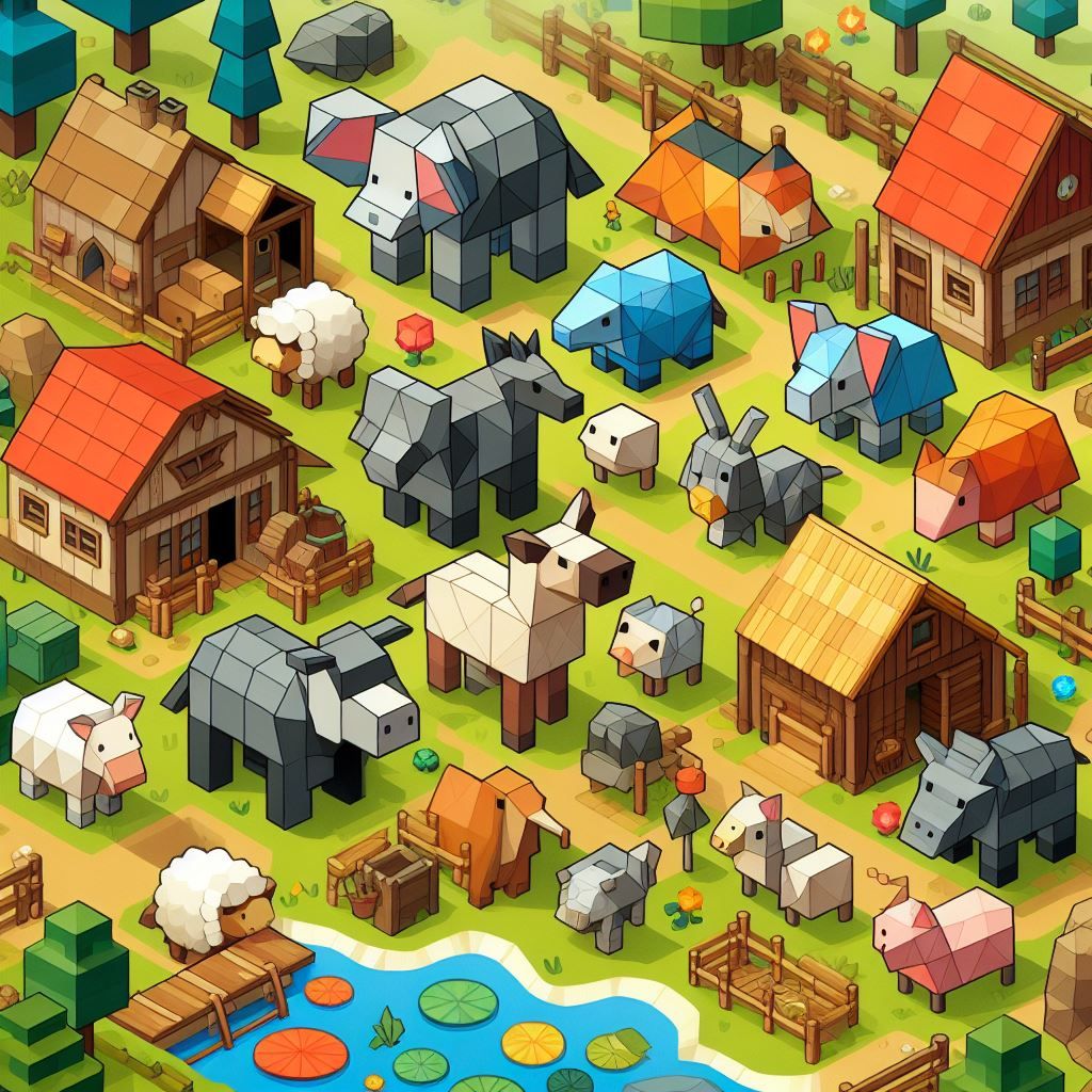 Polygon Animal Town