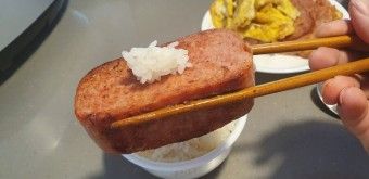 Spam on rice