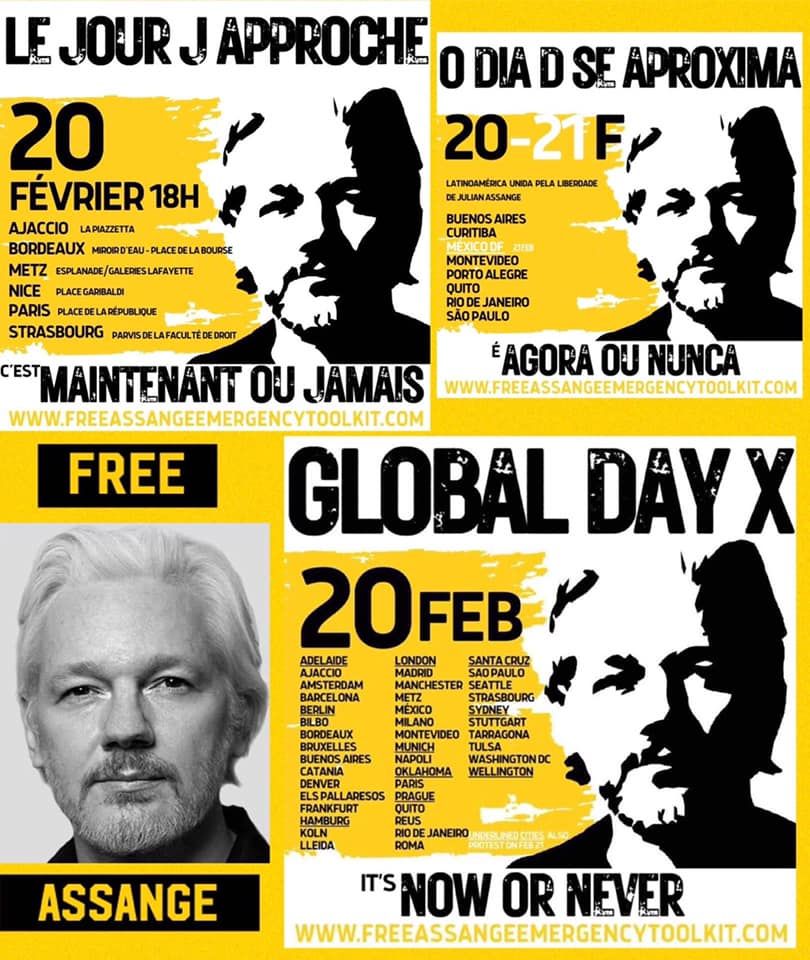 Global Day X for #FreeJulianAssange