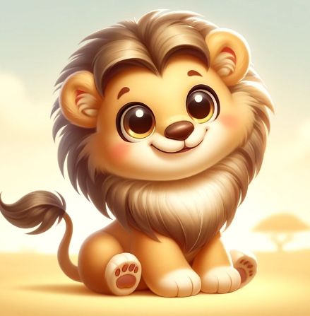 Loveable lion