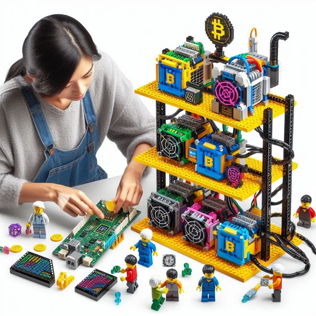 Lego Bitcoin Mining