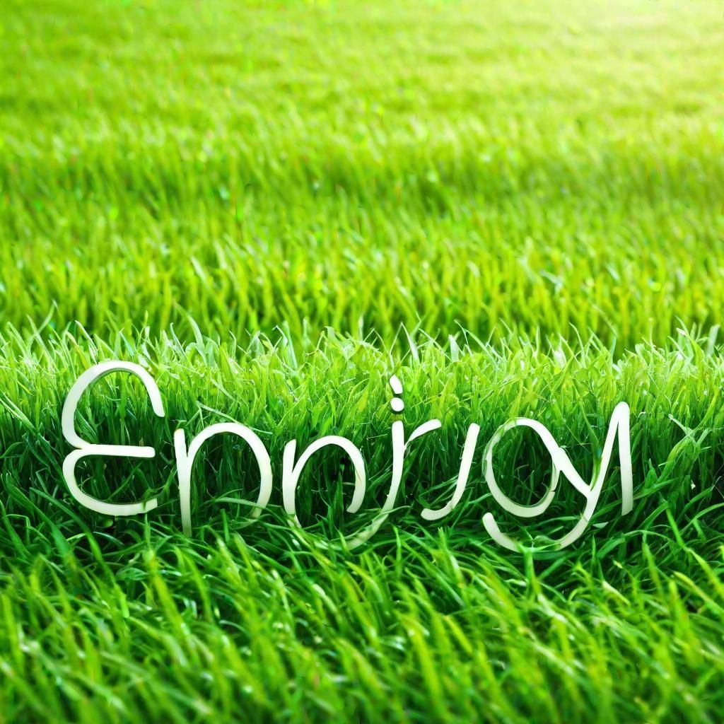 Enjoy with Green Grass