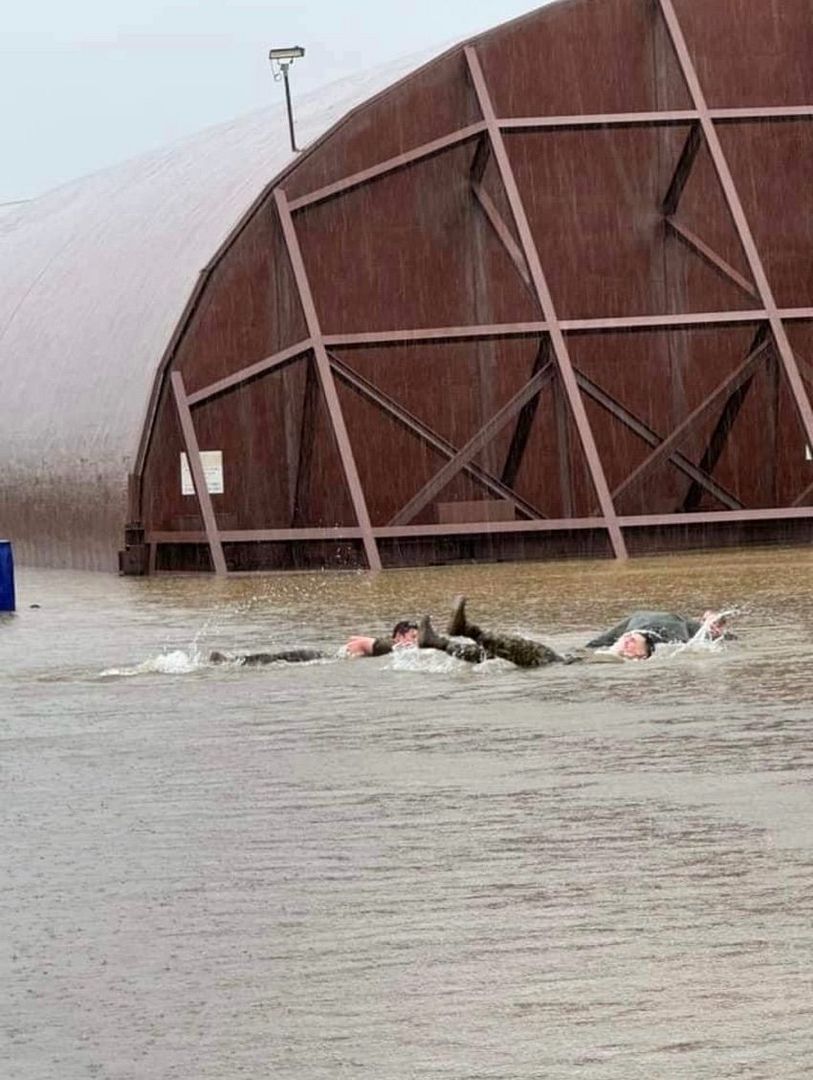 outside swimming