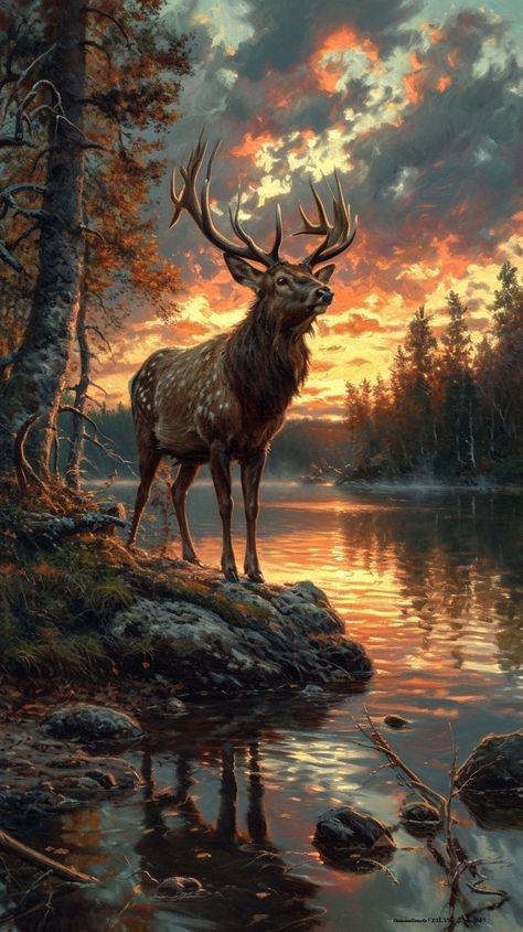 Deer in nature