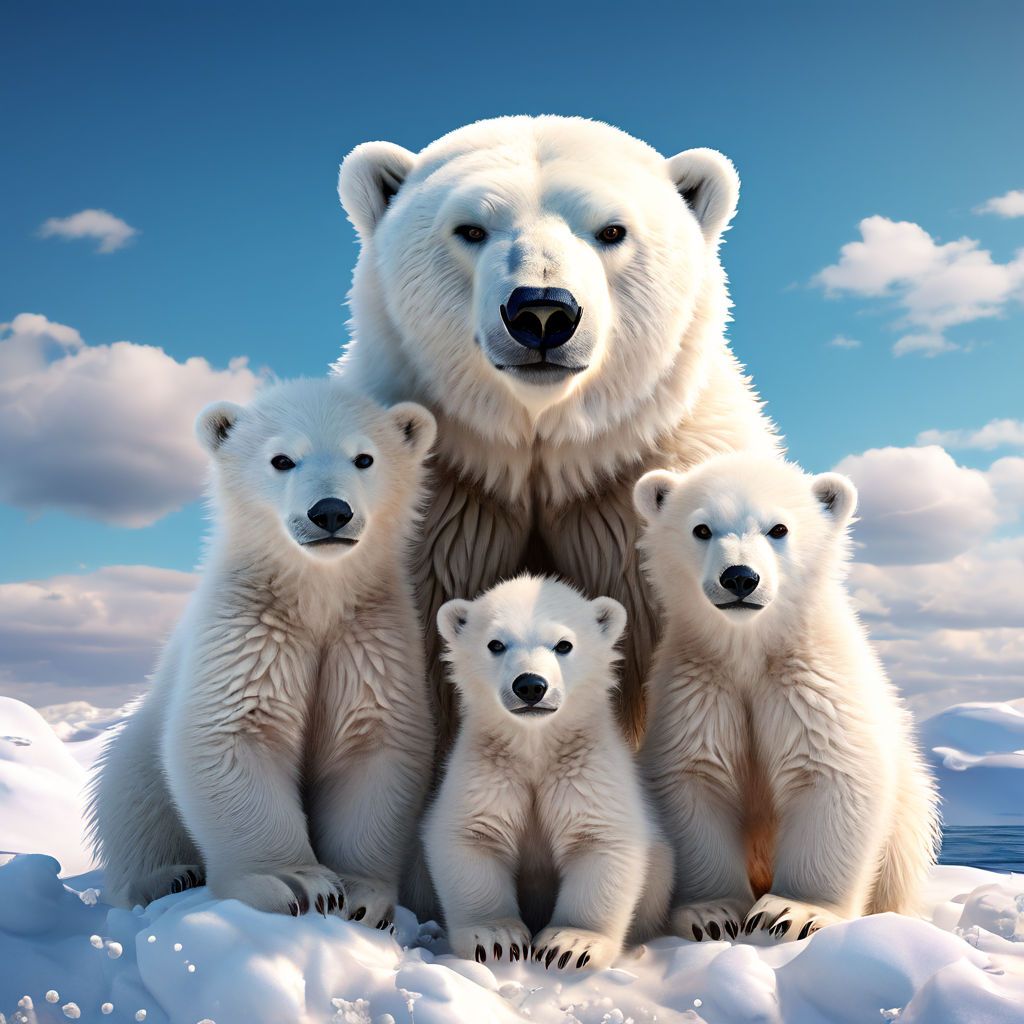 a-cute-polar-bear-family