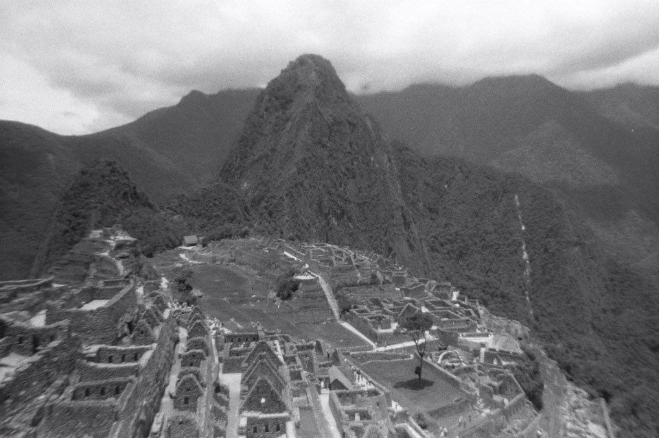 Machu picchu in Black