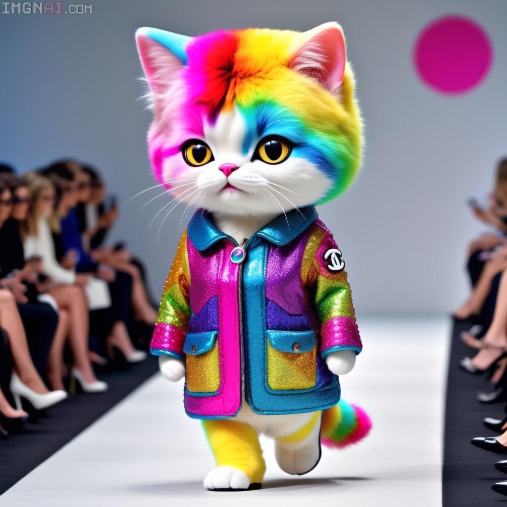 colorful lady cat 4