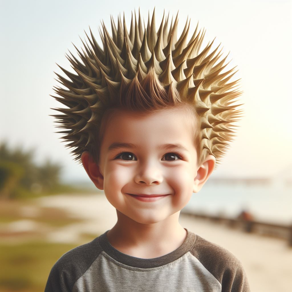 Durian spiky hair