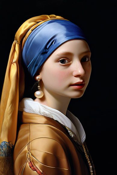 a girl with a pearl earring