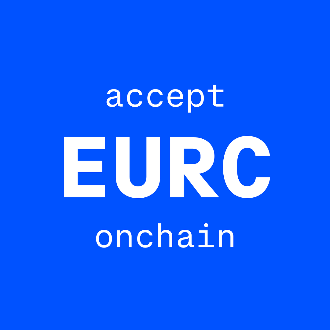 Accept EURC onchain