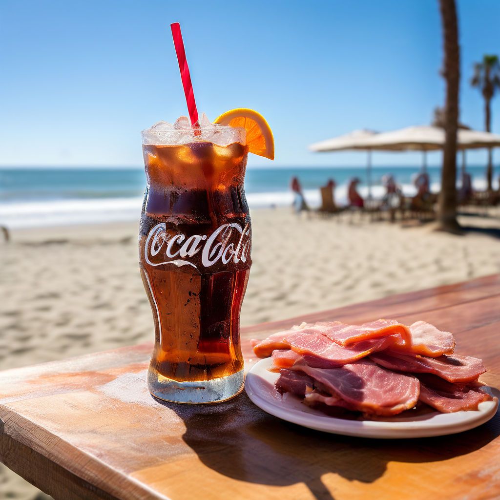 ham-and-coke-in-califonia-beach